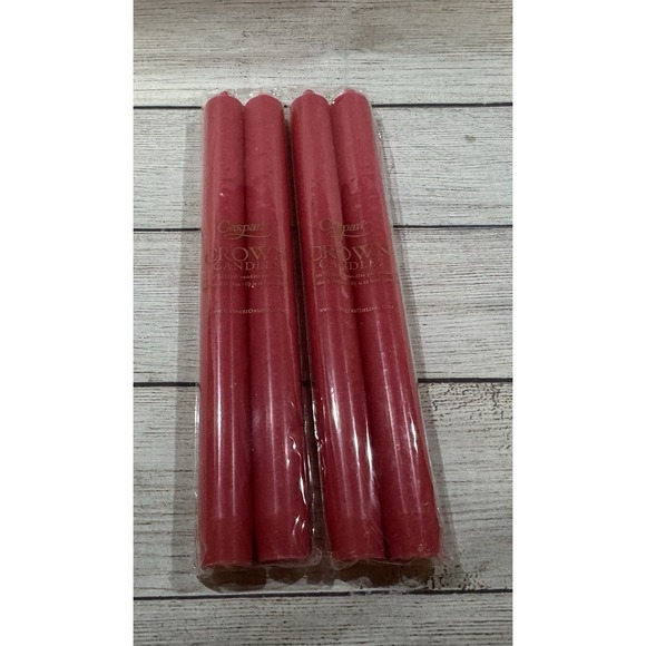 Caspari Other - Caspari Crown 10" Candles 2 Packages - Lot of 4 Berry Duet CA43.2 NEW GTub11